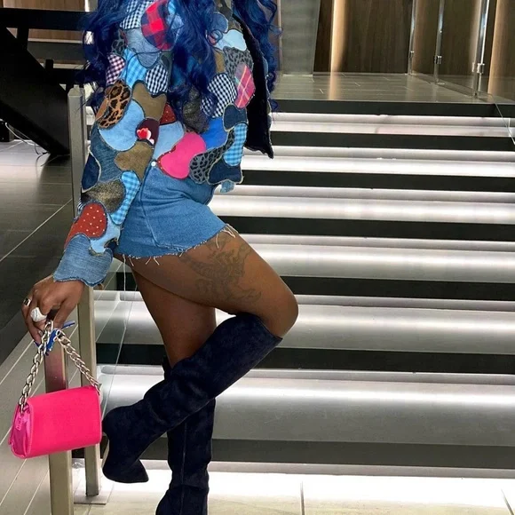 Denim Multipattern Camo Jacket - Picture 3 of 8